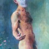 1975 - Male-Nude-with-Mask - 36x24